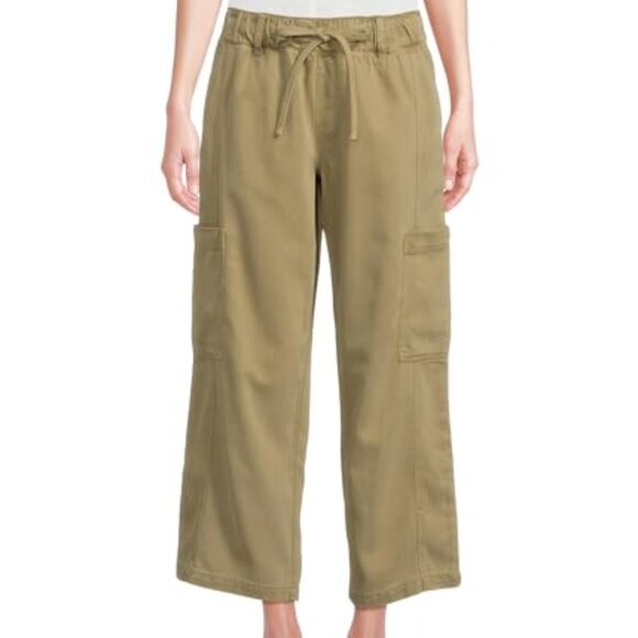 Sanctuary Pants - NEW Sanctuary M Bamboo green Area Pants Cargo Pockets Drawstring Waist